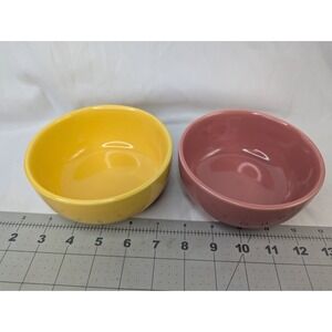 Bauer Los Angeles Ceramic Cereal Soup Bowl Lot of 2